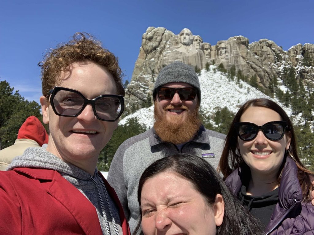 The crew at Mt. Rushmore